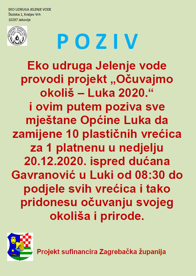 Očuvajmo okoliš – Luka 2020