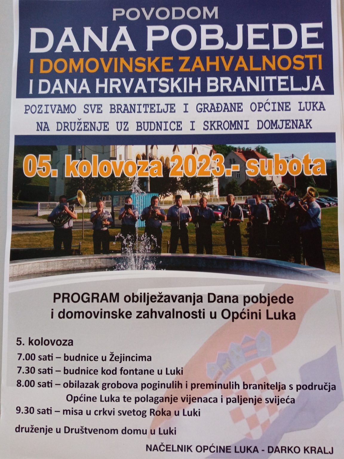 Poziv povodom Dana pobjede i domovinske zahvalnosti i Dana hrvatskih branitelja