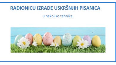 Photo of Poziv na radionicu izrade ukršnjih pisanica