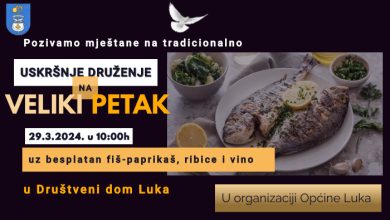 Photo of Poziv na tradicionalno Uskršnje druženje na Veliki petak