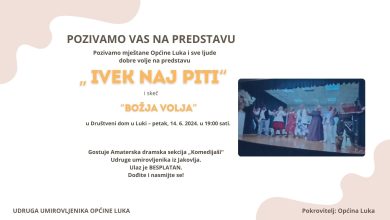 Photo of Pozivnica na predstavu “Ivek naj piti”
