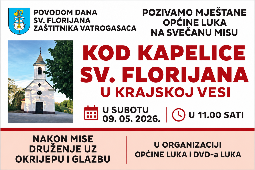 Poziv na obilježavanje blagdana sv. Florijana