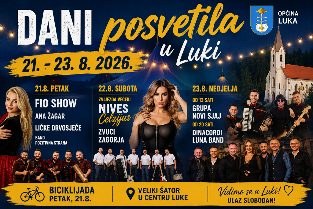 Dani posvetila u Luki 2026. – tri dana glazbe, zabave i druženja